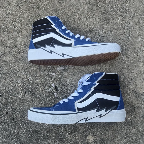 Vabs Sk8- High Bolt - True Blue Size 8 - Picture 2 of 11